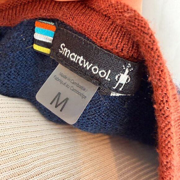 Smartwool Women's Sweater | Pink, Red, Navy | Medium - Picture 9 of 10